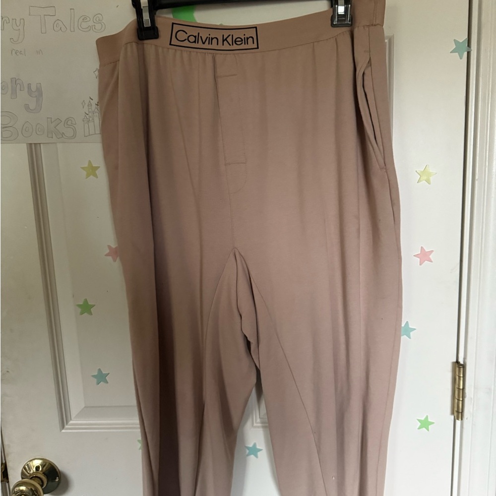 Calvin Klein Beige Sleep Pants- Matching Hoodie available
